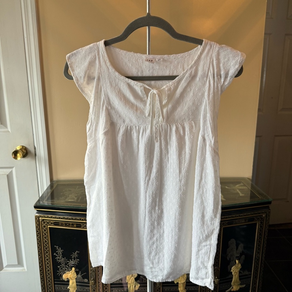 White Cap Sleeve Top - Picture 4 of 6